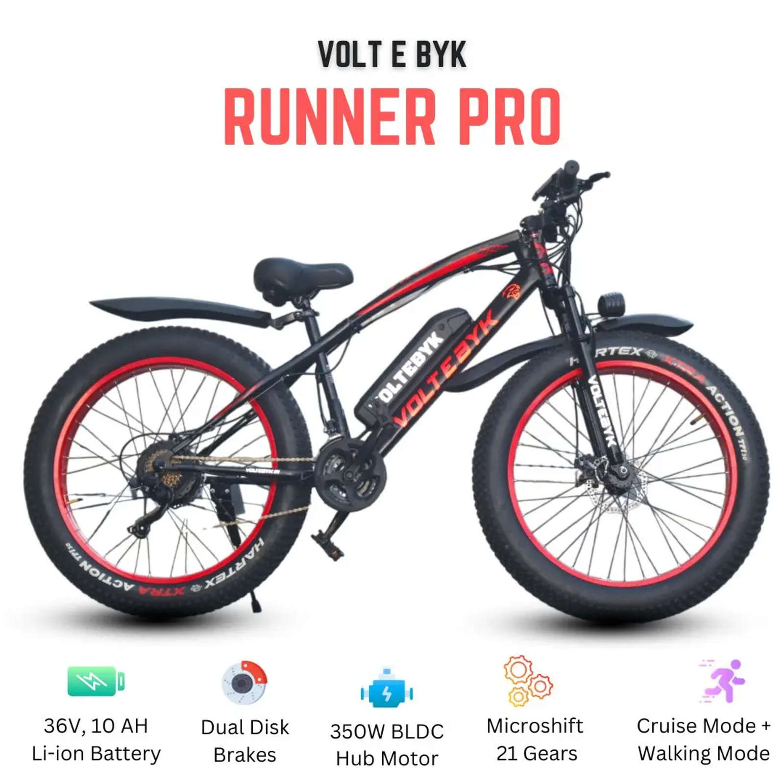 Product Image 3 of Runner Pro Electric Fat Bike - Electric from Voltebyk