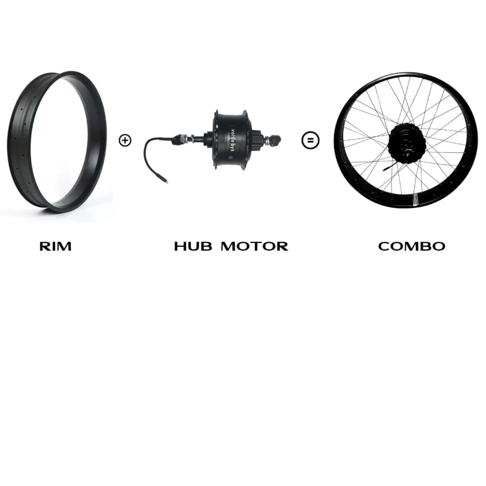 Product Image 2 of Fat Bike Rim and Hub Motor Combo - accessory from Voltebyk