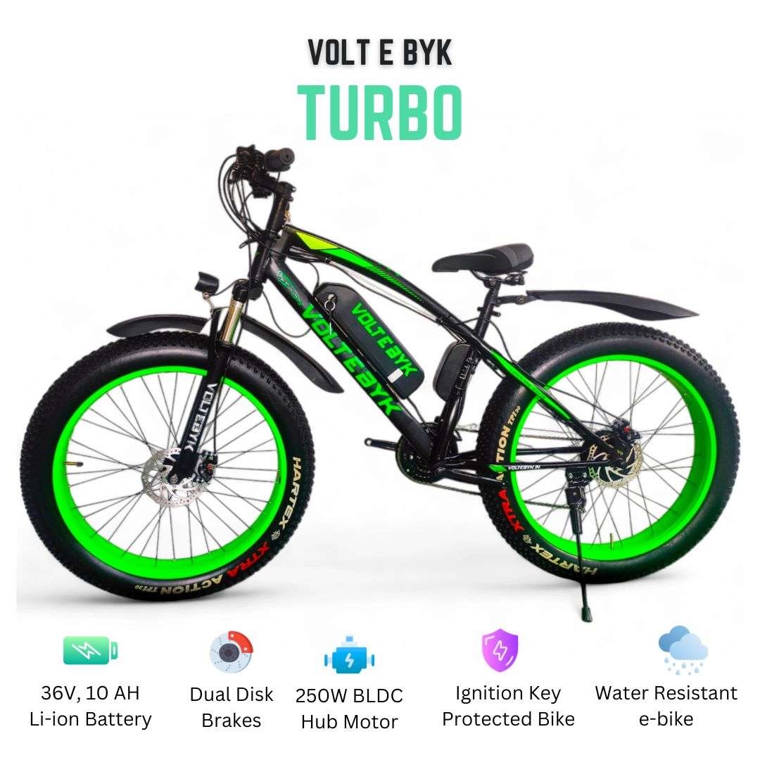Bicycle specification detail 3 - Turbo Electric Fatbike | Green