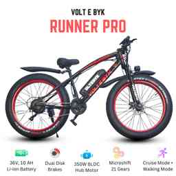 Thumbnail 7 of Runner Pro Electric FatBike 13 AH - Orange - Electric from Voltebyk