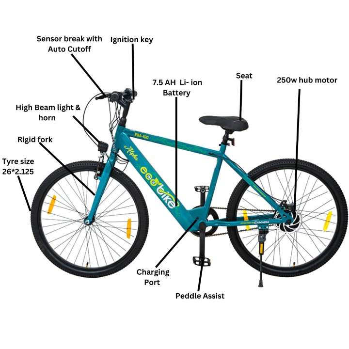 Bicycle specification detail 4 - Alpha Electric Biycle