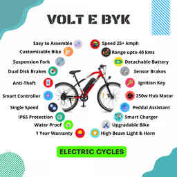 Thumbnail 6 of Eco-Bike Red Electric Cycle 7.8AH - Electric from Voltebyk