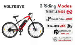 Thumbnail 4 of Eco-Bike Red Electric Cycle 7.8AH - Electric from Voltebyk