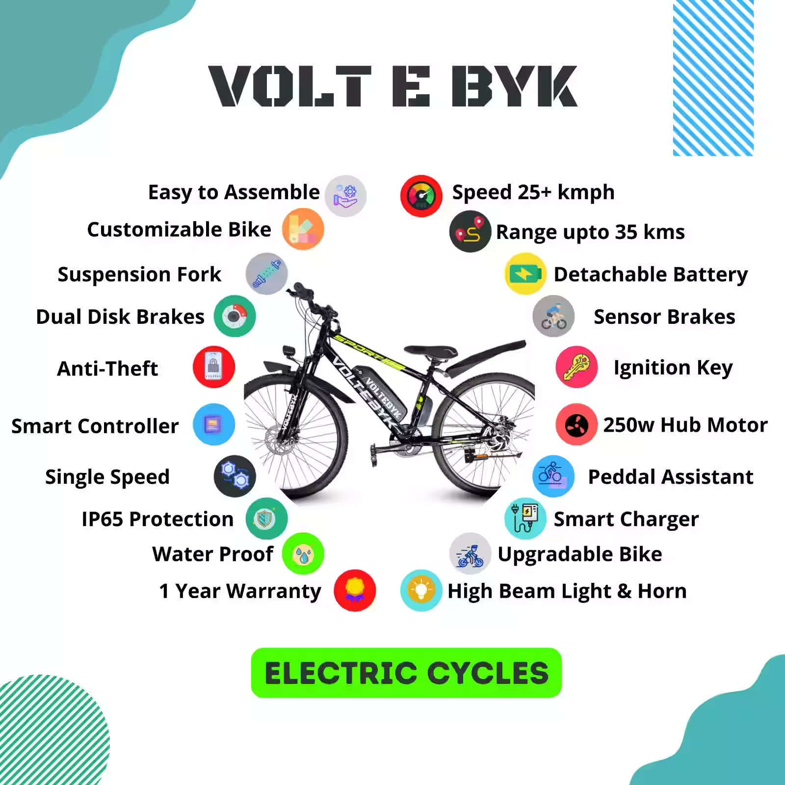Product Image 5 of Voltebyk Max Pro Electric Cycle - Orange - Electric from Voltebyk