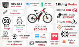 Thumbnail 2 of  Eco-Bike Red Electric Cycle 10 AH - Electric from Voltebyk