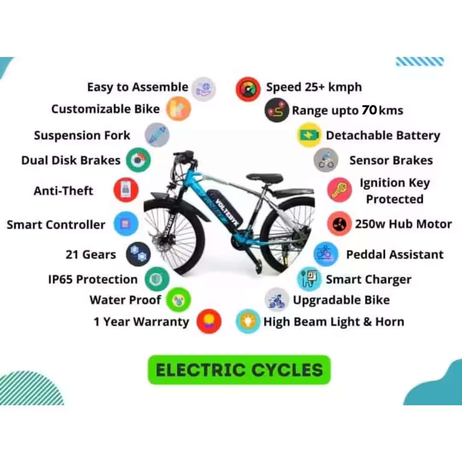 Product Image 5 of Voltebyk Eco Lit plus (+) Electric cycle 13AH - Electric from Voltebyk