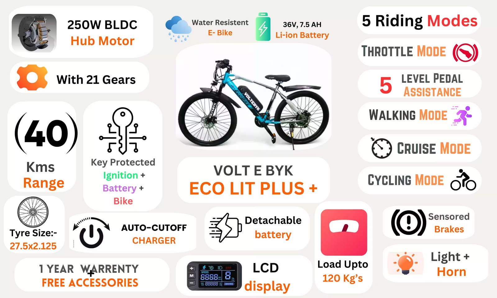 Product Image 2 of Eco Bike Lit + Pro Electric Cycle - Electric from Voltebyk