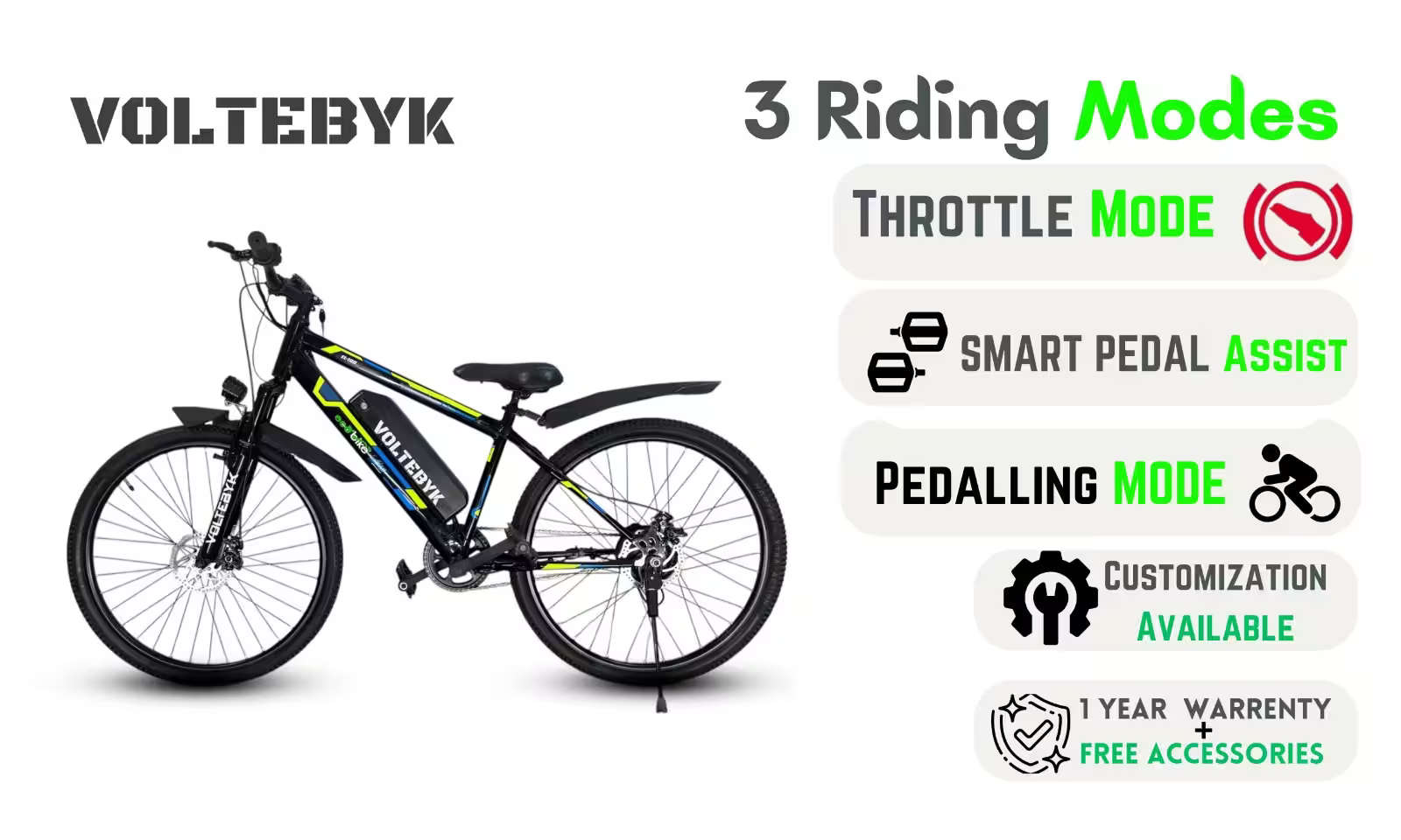 Product Image 3 of Eco MTB Electric Bike 13 AH - Electric from Voltebyk