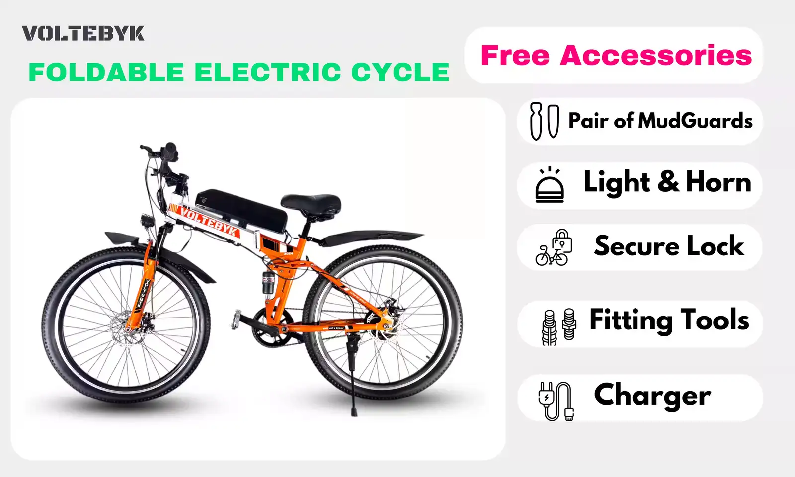 Product Image 5 of VOLTEBYK Foldable Electric Cycle - Electric from Voltebyk