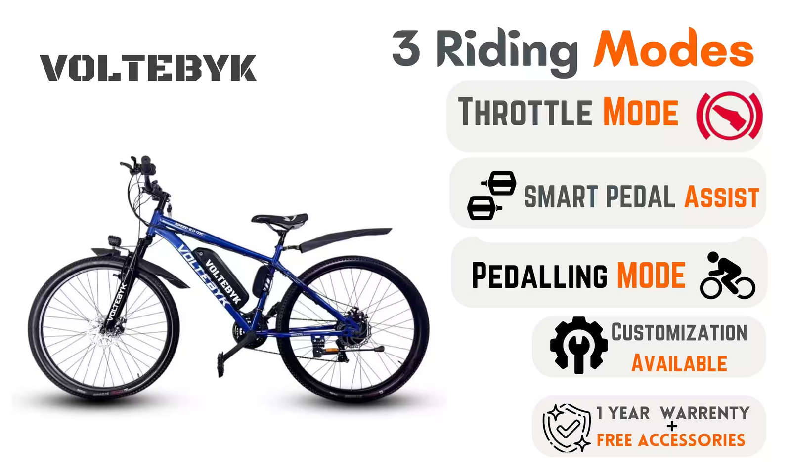 Product Image 3 of Voltebyk Hashtag 21 Electric cycle - 10AH - Electric from Voltebyk