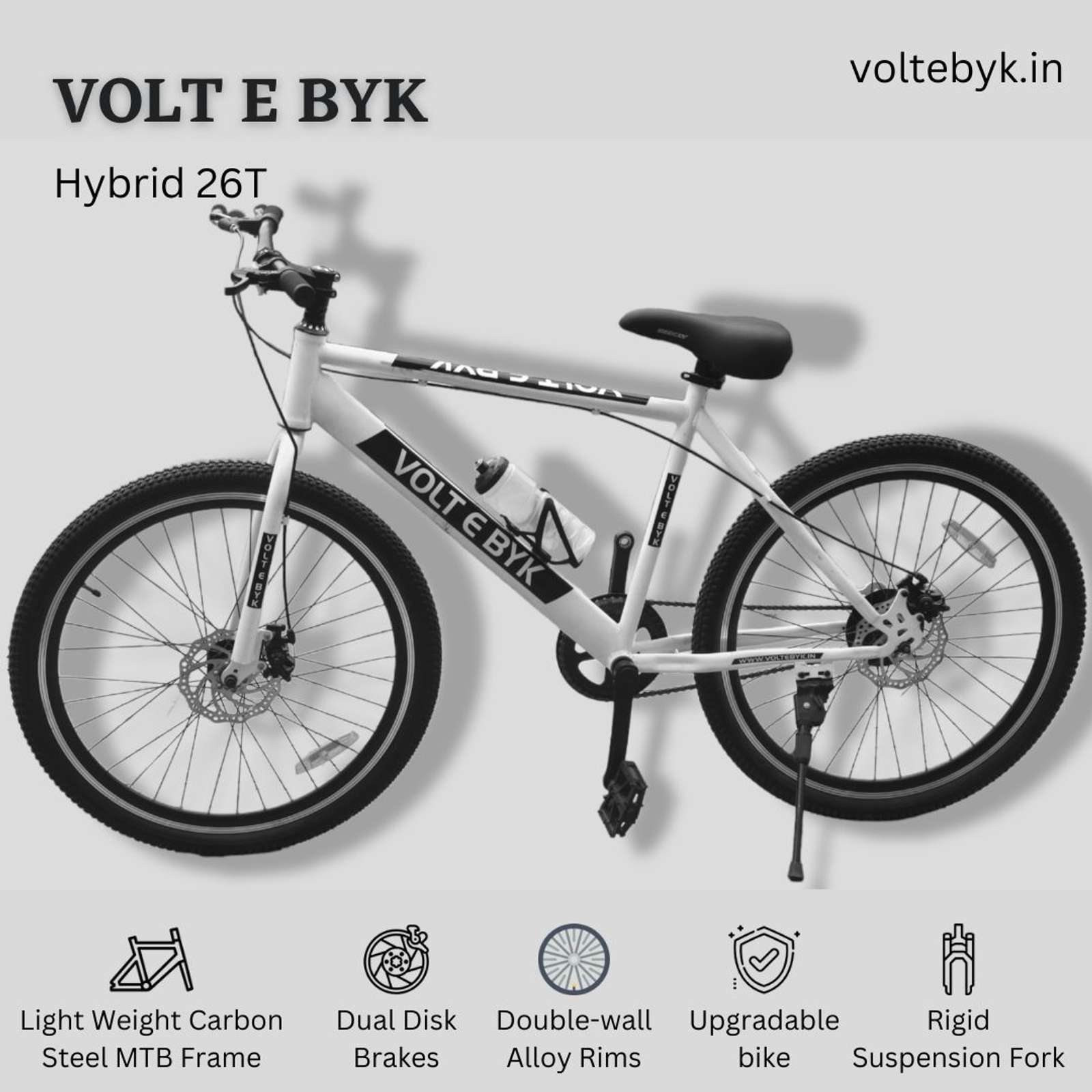 Product Image 2 of Hybrid 26T Carbon Steel Bike - MTB from Voltebyk