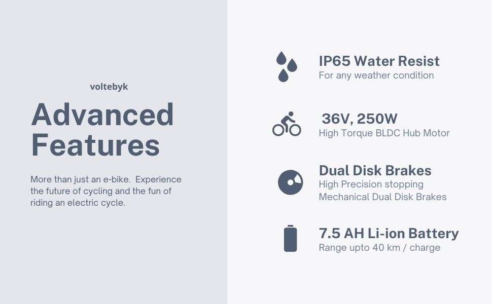 Bicycle specification detail 4 - Volt Max Electric Bicycle