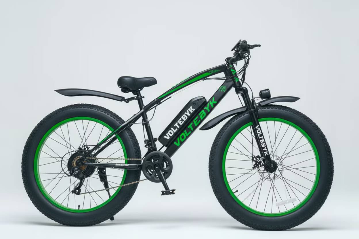 Bicycle specification detail 1 - Runner Pro Electric FatBike 13 AH - Green