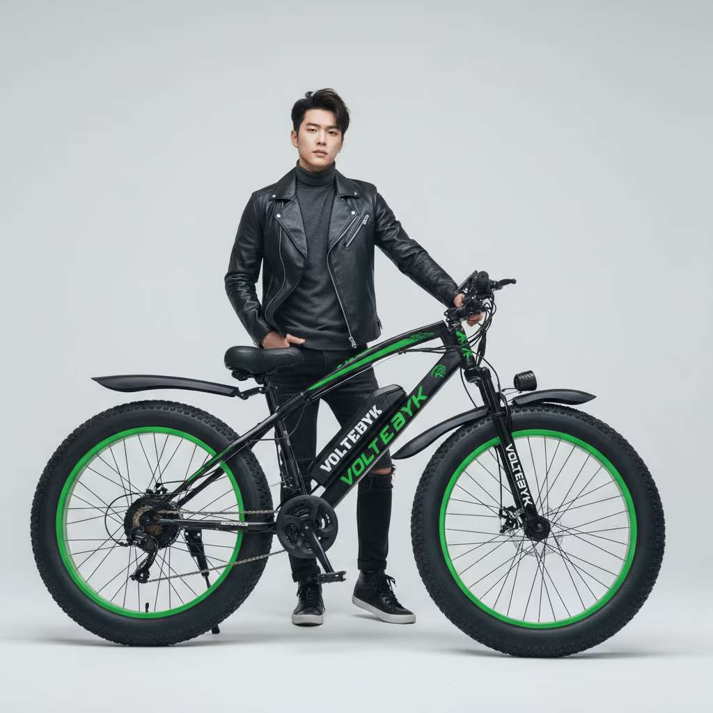 Bicycle specification detail 2 - Runner Pro Electric Fat Bike | Green