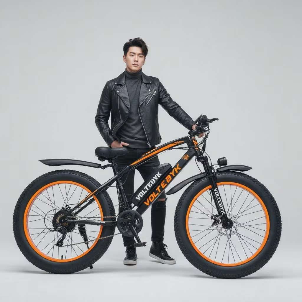 Bicycle specification detail 2 - Runner Pro Electric FatBike 13 AH - Orange