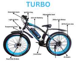 Thumbnail 3 of Turbo Electric Fatbike | Red - Electric from Voltebyk
