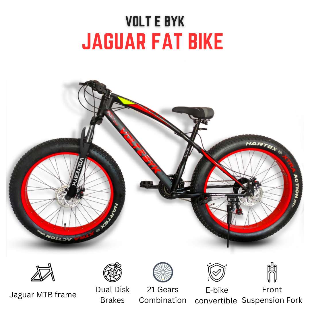 Bicycle specification detail 2 - Jaguar Red Fat Bike